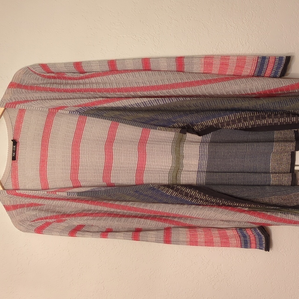 NIC+ZOE Multicolor Striped Cardigan